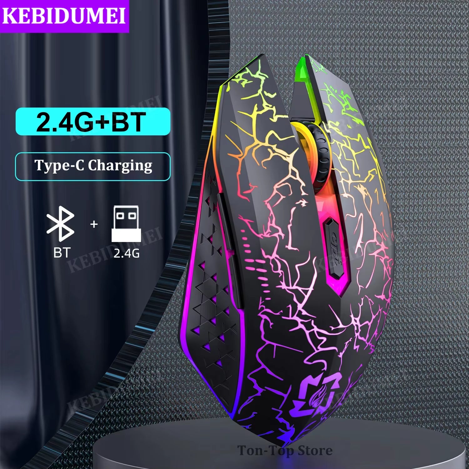 2.4g bluetooth wireless mouse gaming mouse silent mouse rechargeable mouse 800-1200-1600 dpi mouse mice for pc laptop macbook.