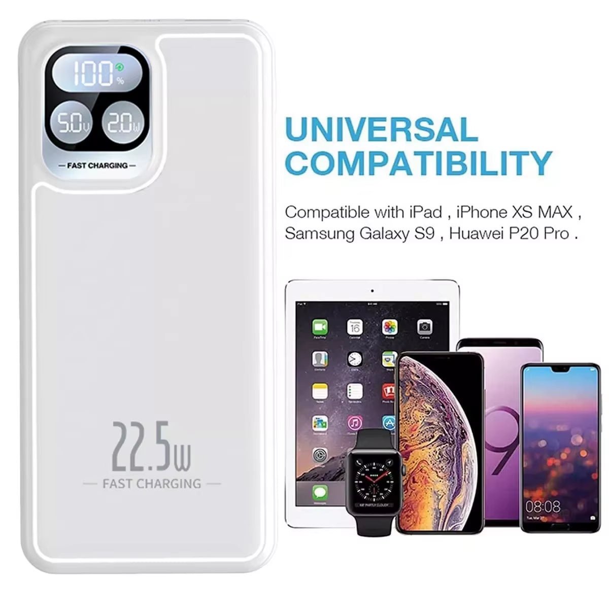 10,000mAh Ultra - Slim Portable Power Bank – USB External Battery Pack for Phones and Devices - Dymand