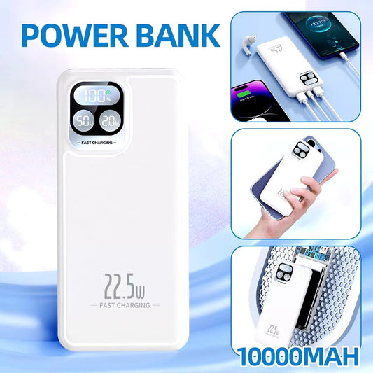 10,000mAh Ultra - Slim Portable Power Bank – USB External Battery Pack for Phones and Devices - Dymand