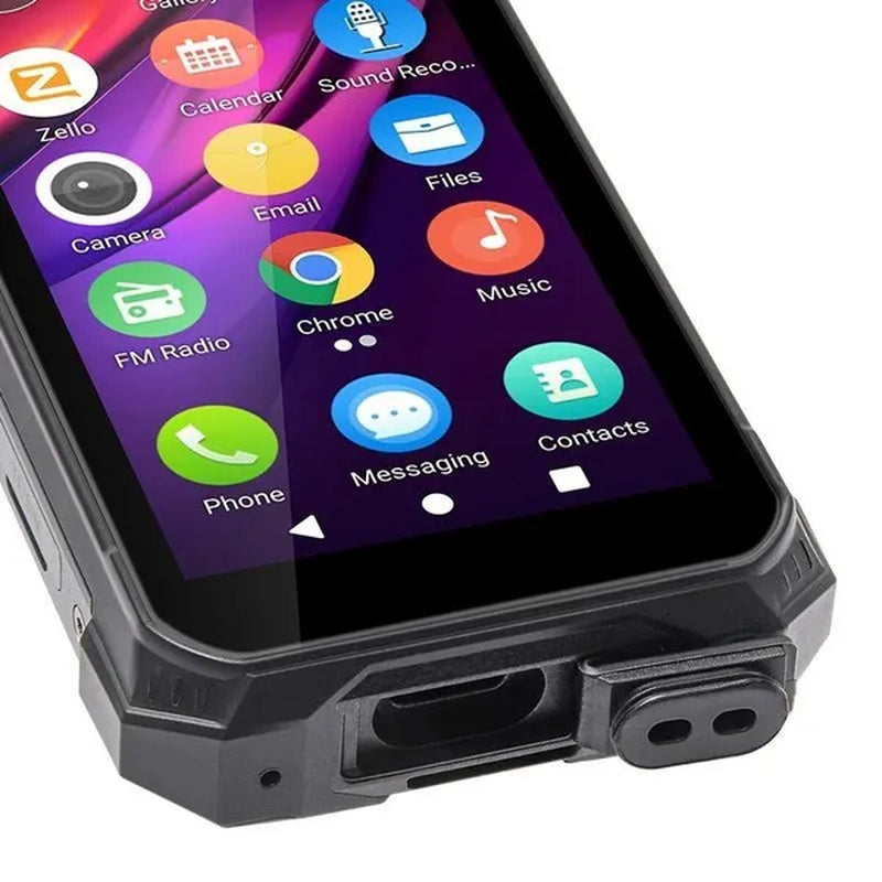 The 4g three-proof mini phone is a waterproof and drop-proof device with a small size and a face fingerprint feature.