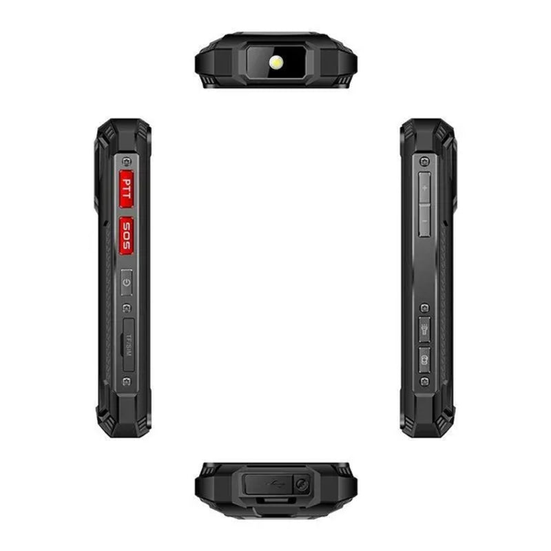 The 4g three-proof mini phone is a waterproof and drop-proof device with a small size and a face fingerprint feature.