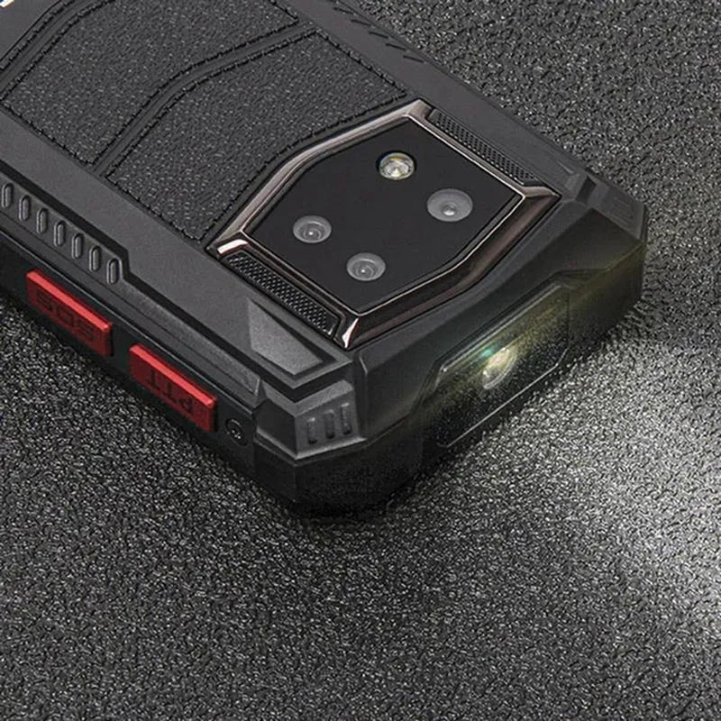 The 4g three-proof mini phone is a waterproof and drop-proof device with a small size and a face fingerprint feature.