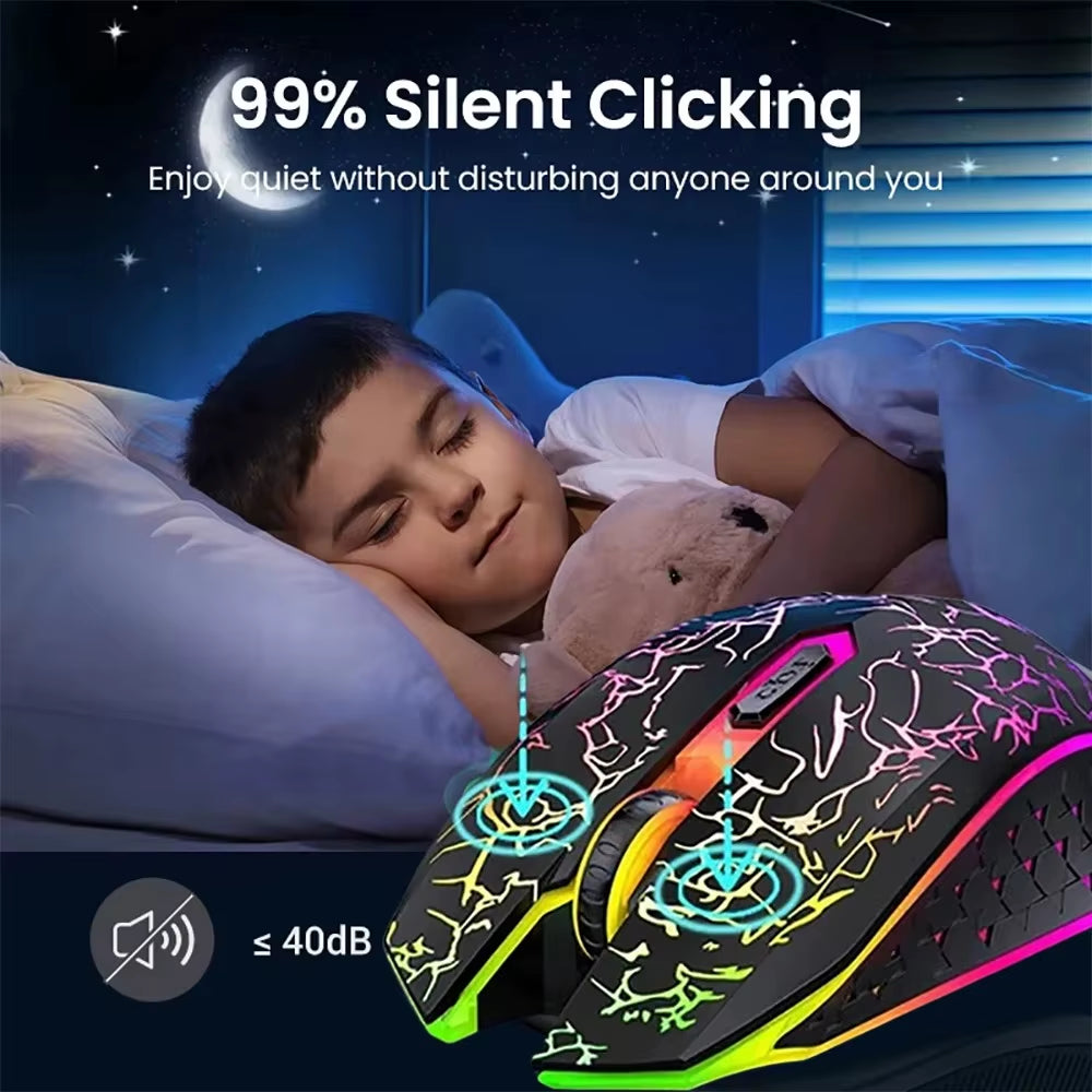 2.4g bluetooth wireless mouse gaming mouse silent mouse rechargeable mouse 800-1200-1600 dpi mouse mice for pc laptop macbook.