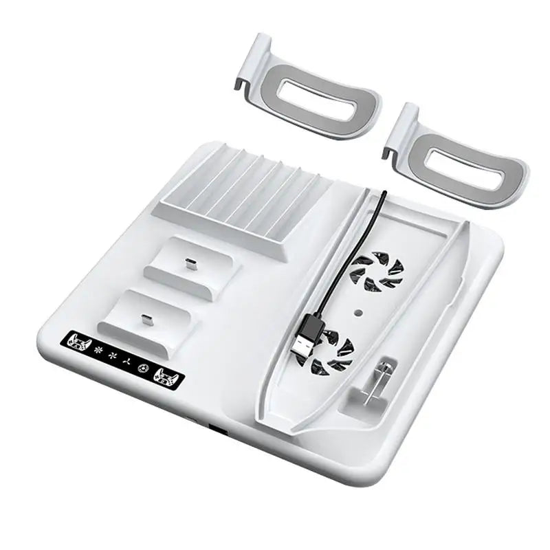 Sony PlayStation 5 Slim Vertical Stand Controller Charging Dock with Cooling Fan