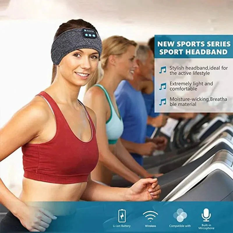 Bluetooth Sleep Headband – Wireless Headphones, Built - In Speakers, Comfortable Fabric, 10 - Hour Battery Life - Dymand