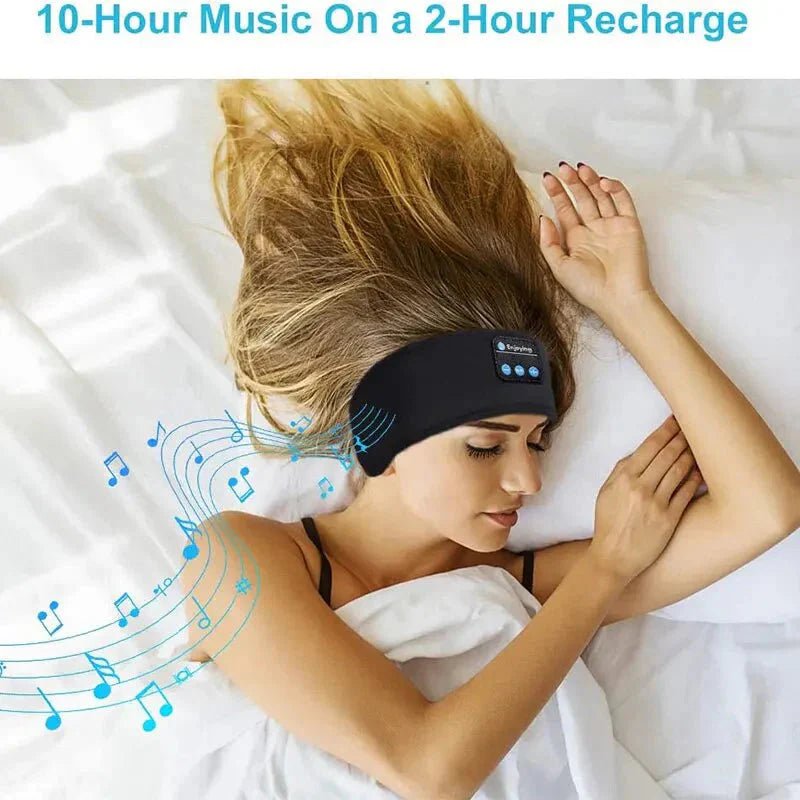 Bluetooth Sleep Headband – Wireless Headphones, Built - In Speakers, Comfortable Fabric, 10 - Hour Battery Life - Dymand