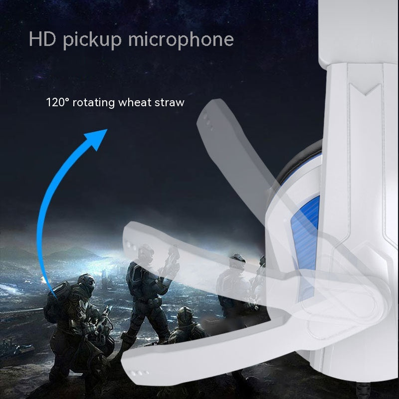 A headset for gaming computer with microphone