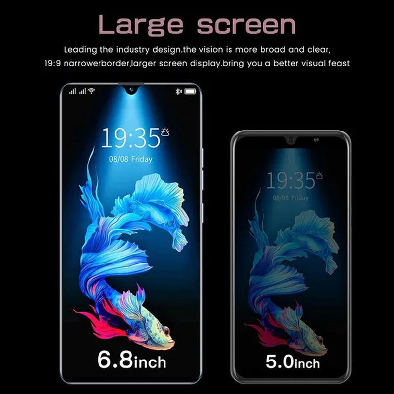 New mobile phone s22+ultra screen 6.8 inch smart phone 4g/5g mobile phone smart phone ultra-thin 16gb+512gb face unlocking mobile phone dual sim card mobile phone supports tf card smart phone.