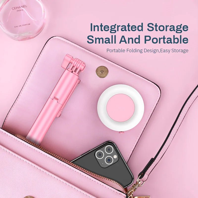 Featuring an LED ring light, extendable monopod, and tripod, this all - in - one accessory is perfect for iPhone 16, 15, 14, and 13. Capture flawless selfies, videos, and live streams with ease and style - Dymand