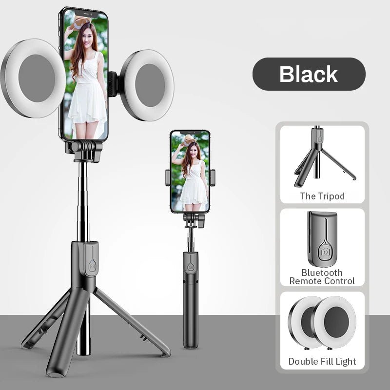 Featuring an LED ring light, extendable monopod, and tripod, this all - in - one accessory is perfect for iPhone 16, 15, 14, and 13. Capture flawless selfies, videos, and live streams with ease and style - Dymand