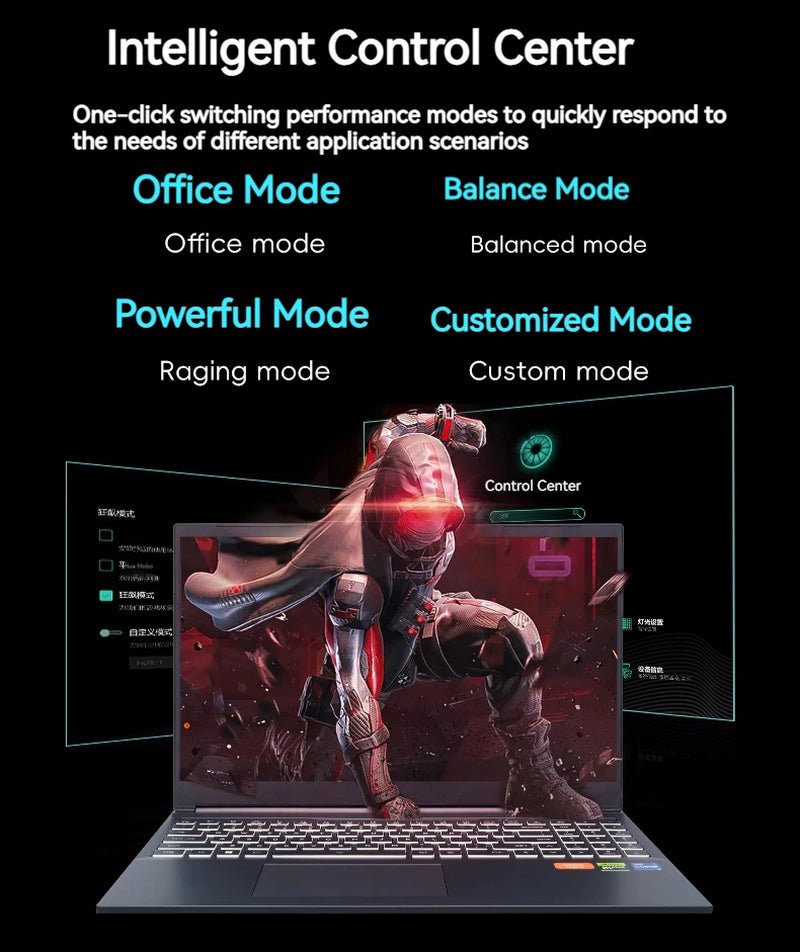 Firebat t6a - x 16 inch intel i9 - 12900hx/amd r7 - 7435hs rtx 4060 ddr5 165hz 2.5k wifi6 bt5.1 32gb 1tb gaming gamer notebook laptop. - Dymand