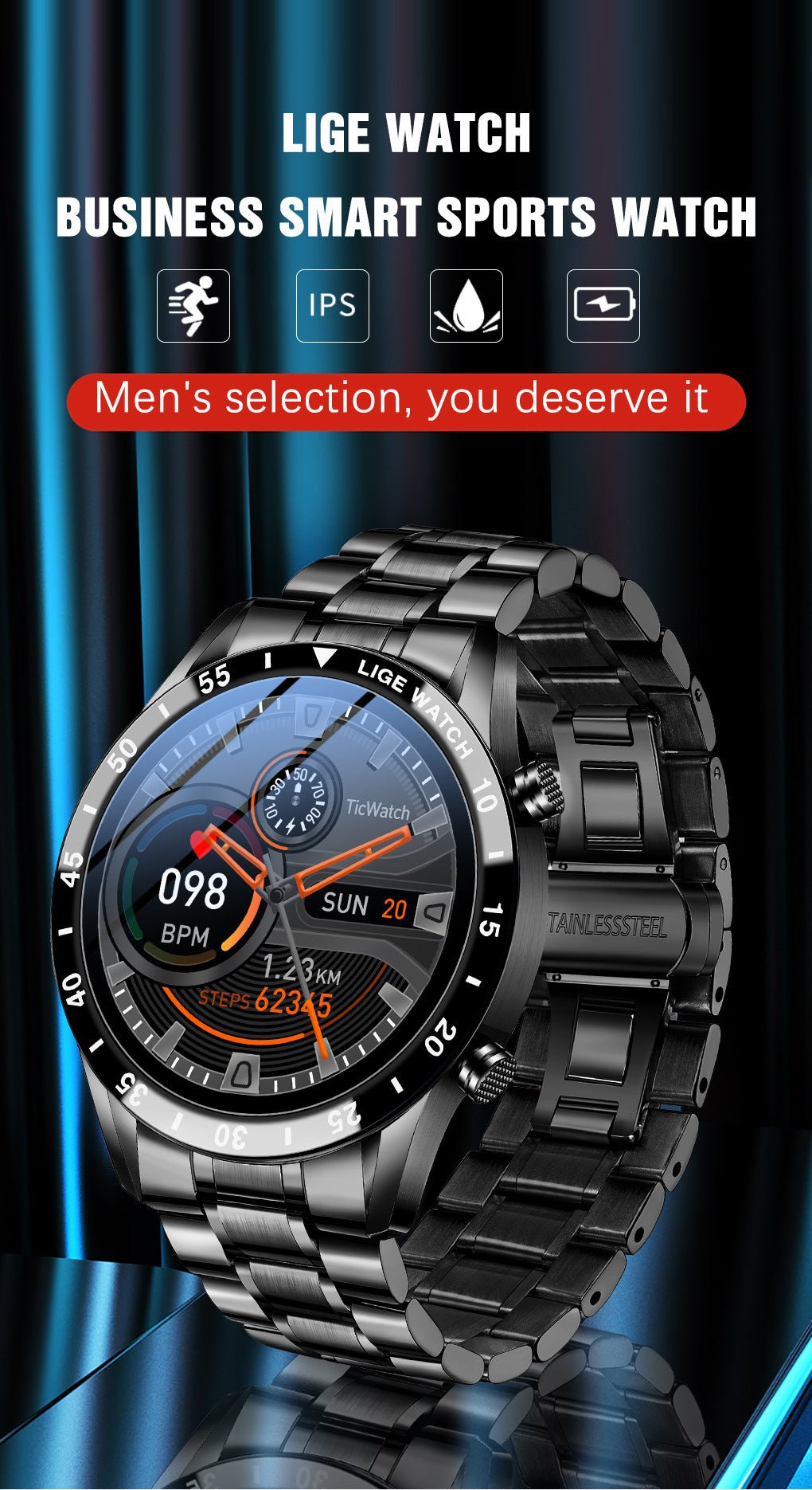 Lige'S New Smart Watch Upgrade Smart Wearable Watch - Dymand