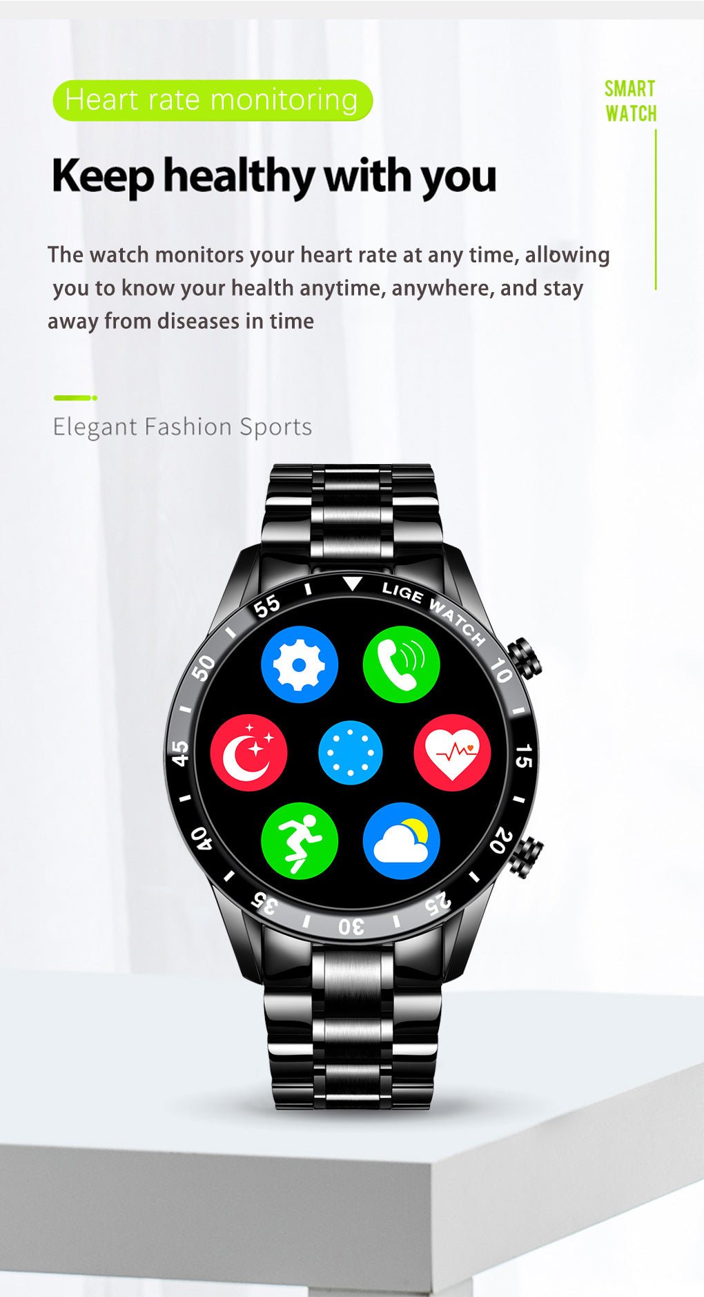 Lige'S New Smart Watch Upgrade Smart Wearable Watch - Dymand