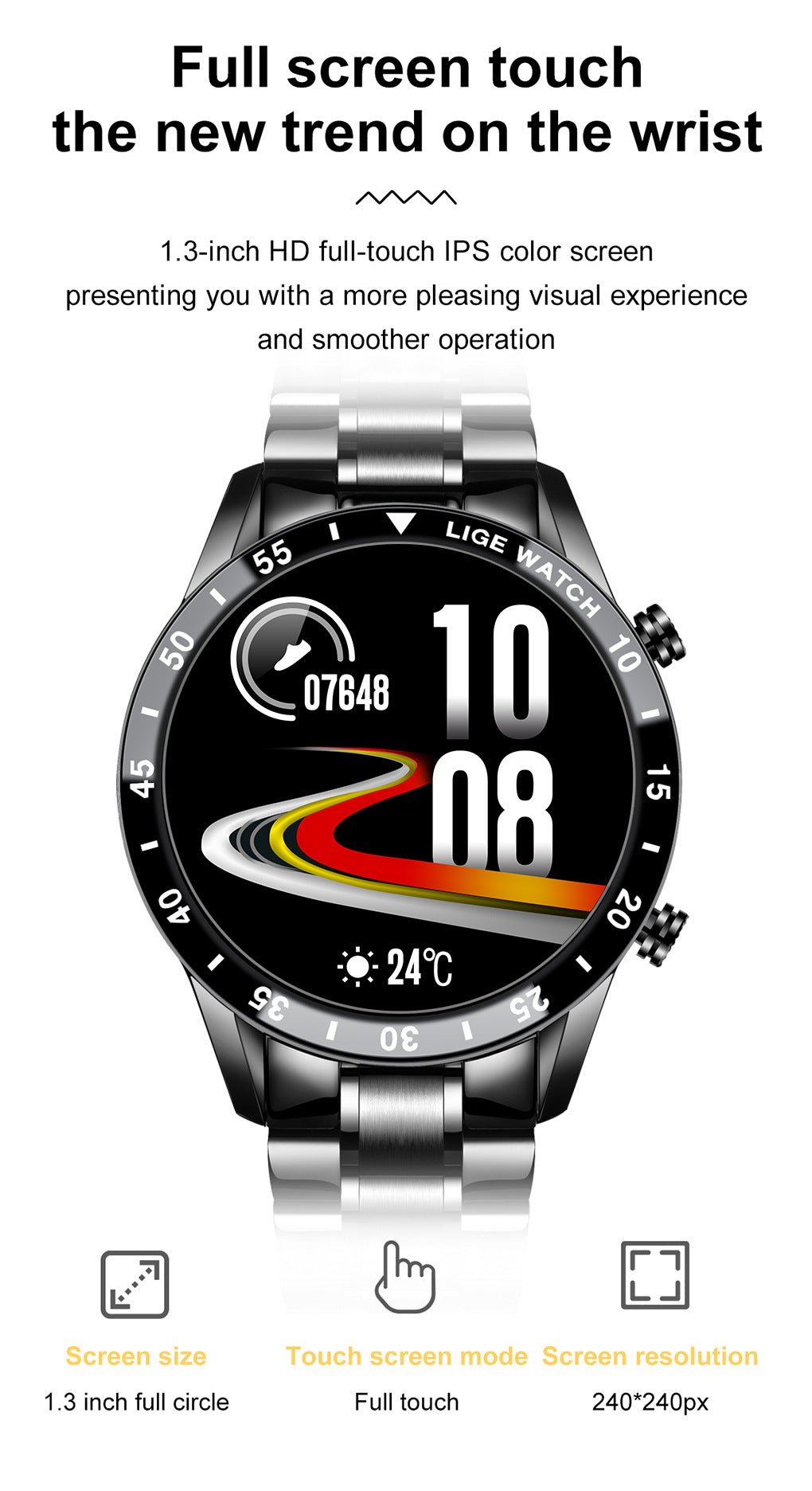Lige'S New Smart Watch Upgrade Smart Wearable Watch - Dymand