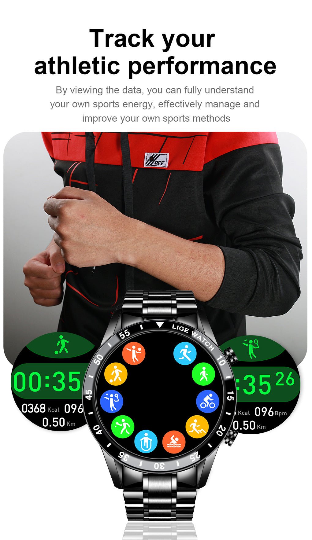 Lige'S New Smart Watch Upgrade Smart Wearable Watch - Dymand
