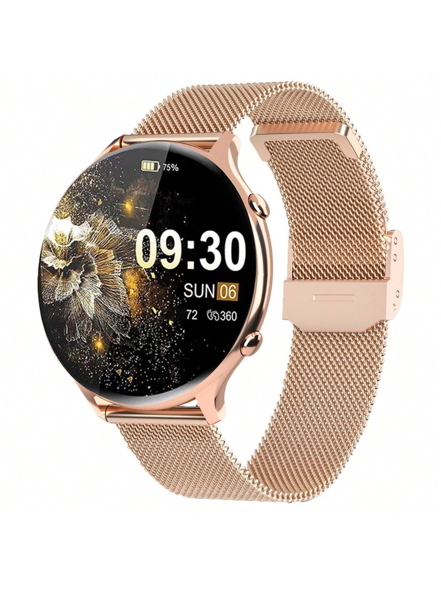 Little Meatballs G35, Smartwatch, Fitness Tracker, Designed for Women, IP67 Smartwatch with Pulse Meter, 100+ Exercise Modes, Oxygen Saturation, Menstrual Record, Sleep and Calorie Monitoring, 1.39 - Inch Touchscreen Fully Intelligent Watch for Android IOS - Dymand