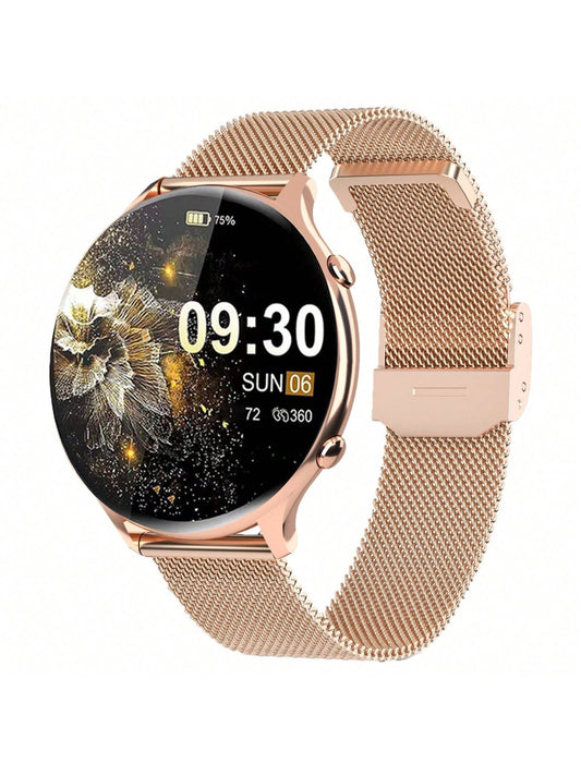 Little Meatballs G35, Smartwatch, Fitness Tracker, Designed for Women, IP67 Smartwatch with Pulse Meter, 100+ Exercise Modes, Oxygen Saturation, Menstrual Record, Sleep and Calorie Monitoring, 1.39 - Inch Touchscreen Fully Intelligent Watch for Android IOS - Dymand