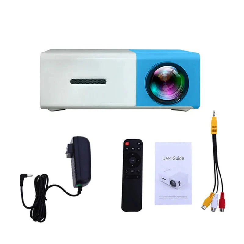 Mini Projector – 1080P Full HD Support, Portable LED Projector, 4K Video Playback, Multiple Connectivity Options - Dymand