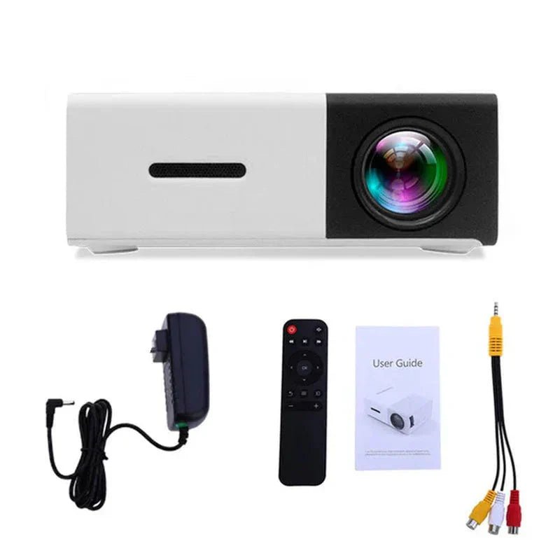 Mini Projector – 1080P Full HD Support, Portable LED Projector, 4K Video Playback, Multiple Connectivity Options - Dymand