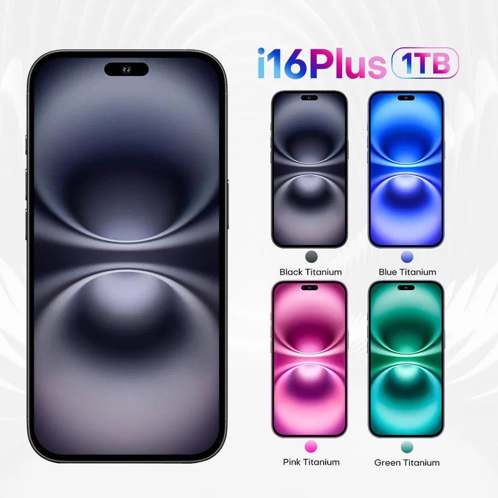 New I16 Pro High - End Mobile Phone 7.3 HD Screen Smartphone 5G 64 - Bit Octa - Core Android 13 Mobile Phone 256GB 512GB 1TB Dual SIM Card - Dymand