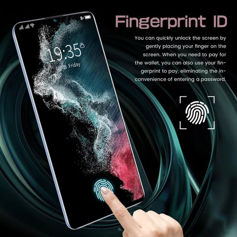 New mobile phone s22+ultra screen 6.8 inch smart phone 4g/5g mobile phone smart phone ultra - thin 16gb+512gb face unlocking mobile phone dual sim card mobile phone supports tf card smart phone. - Dymand