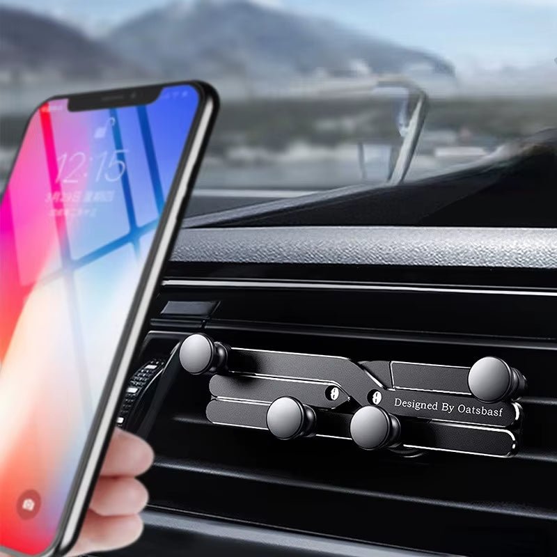 Oatsbasf Auto Gravity Phone Mount – Universal Car Holder for iPhone 14/15 Pro Max, Poco F3 Pro, Xiaomi Redmi – Smartphone Stand & GPS Holder - Dymand