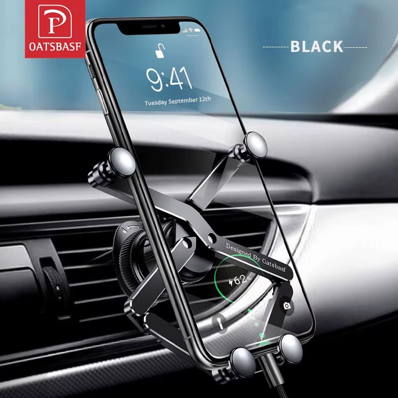 Oatsbasf Auto Gravity Phone Mount – Universal Car Holder for iPhone 14/15 Pro Max, Poco F3 Pro, Xiaomi Redmi – Smartphone Stand & GPS Holder - Dymand