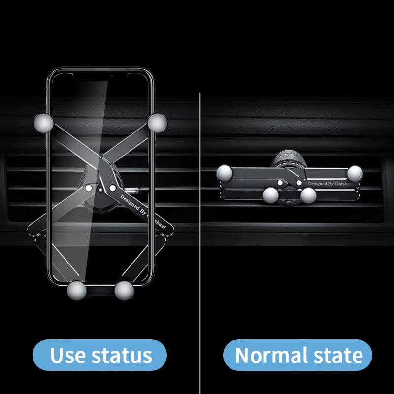 Oatsbasf Auto Gravity Phone Mount – Universal Car Holder for iPhone 14/15 Pro Max, Poco F3 Pro, Xiaomi Redmi – Smartphone Stand & GPS Holder - Dymand