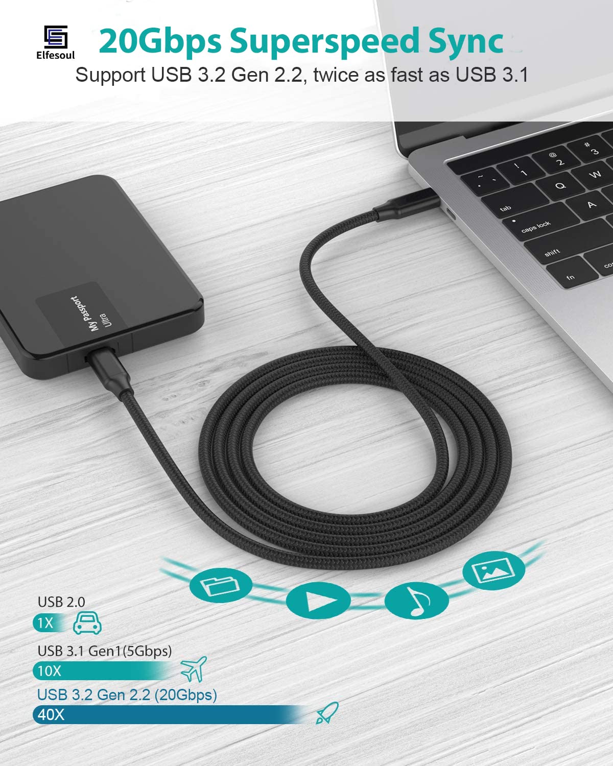 Qcable c180 black - Dymand