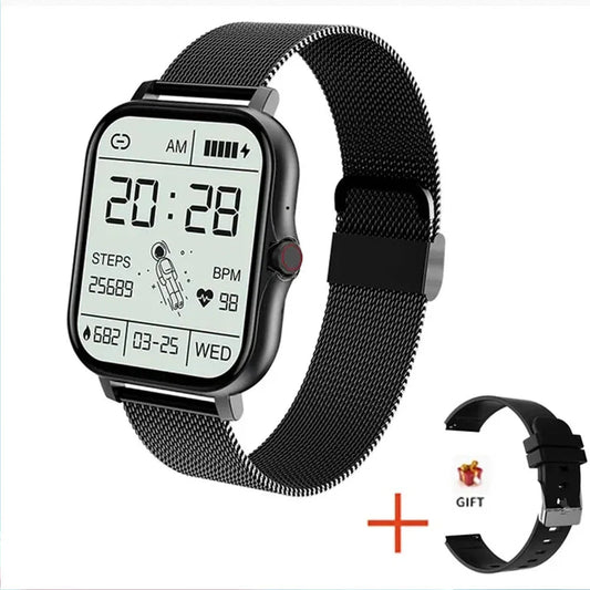 The 2024 smart watch for men and women is a 1.44" full - touch screen sports fitness watch with Bluetooth capabilities, digital display, and a smartwatch wristwatch design. - Dymand