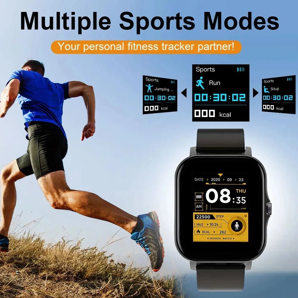 The 2024 smart watch for men and women is a 1.44" full - touch screen sports fitness watch with Bluetooth capabilities, digital display, and a smartwatch wristwatch design. - Dymand
