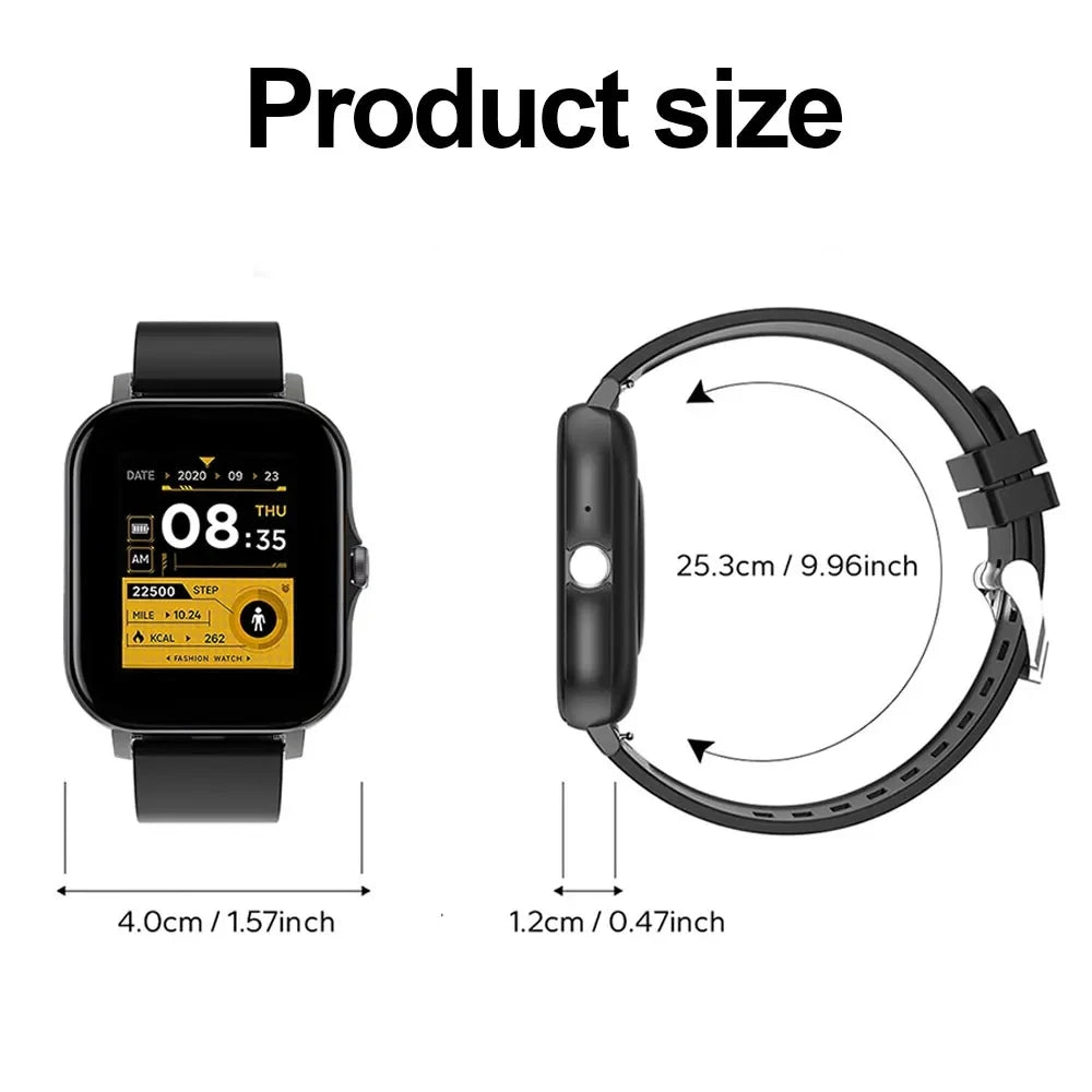 The 2024 smart watch for men and women is a 1.44" full - touch screen sports fitness watch with Bluetooth capabilities, digital display, and a smartwatch wristwatch design. - Dymand