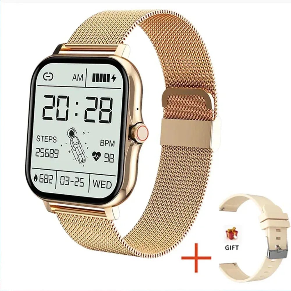 The 2024 smart watch for men and women is a 1.44" full - touch screen sports fitness watch with Bluetooth capabilities, digital display, and a smartwatch wristwatch design. - Dymand