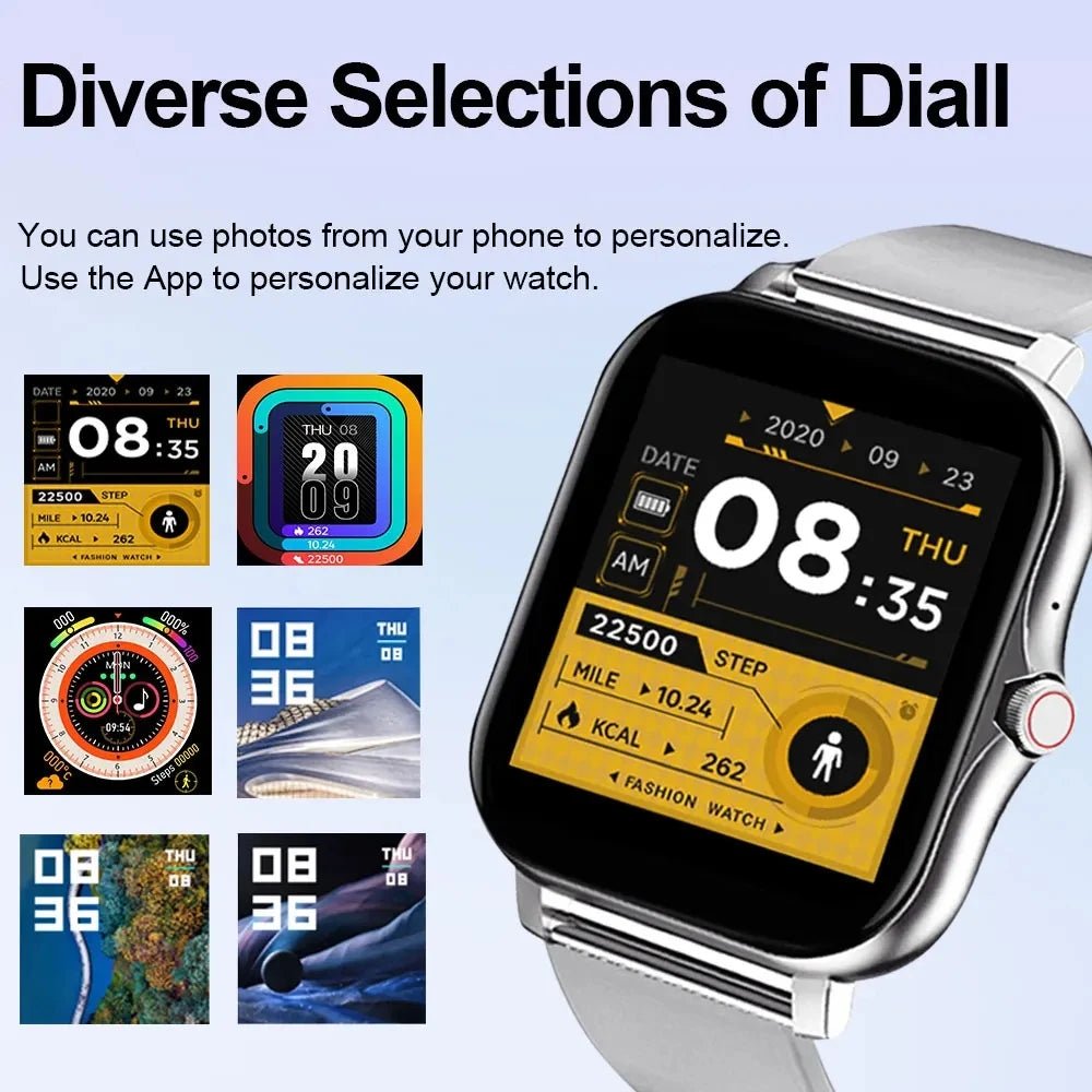 The 2024 smart watch for men and women is a 1.44" full - touch screen sports fitness watch with Bluetooth capabilities, digital display, and a smartwatch wristwatch design. - Dymand