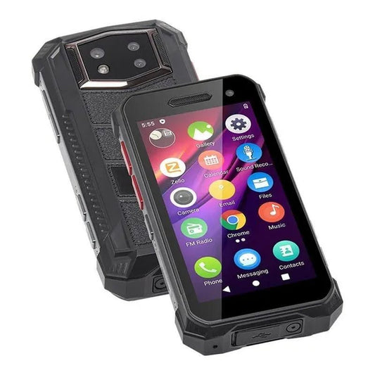 The 4g three - proof mini phone is a waterproof and drop - proof device with a small size and a face fingerprint feature. - Dymand