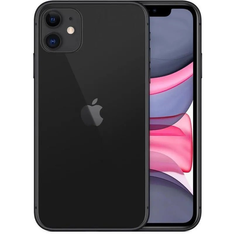 The Apple iPhone 11 64GB/128GB unlocked A13 Bionic chip 12MP camera support NFC face ID 6.1 inch 1792 x 828 LCD screen. - Dymand