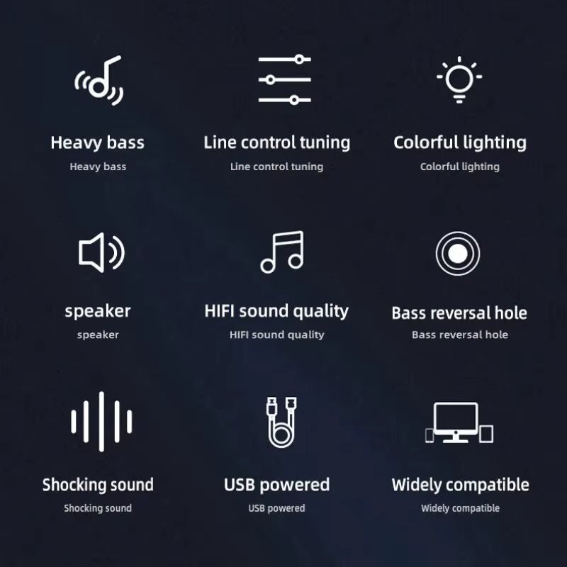 The computer speakers, PC sound box, Hifi stereo microphone, USB wired with LED light, and desktop computer were all connected to create a high - quality audio experience. - Dymand