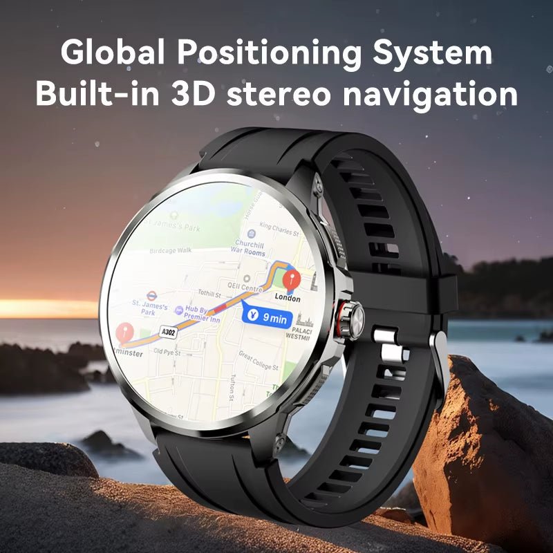 The H99 cellular 4G card version smartwatch with an amoled display, wifi connectivity, GPS, camera, and 32GB of storage is available in both men's and women's models. - Dymand