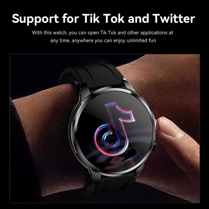 The H99 cellular 4G card version smartwatch with an amoled display, wifi connectivity, GPS, camera, and 32GB of storage is available in both men's and women's models. - Dymand