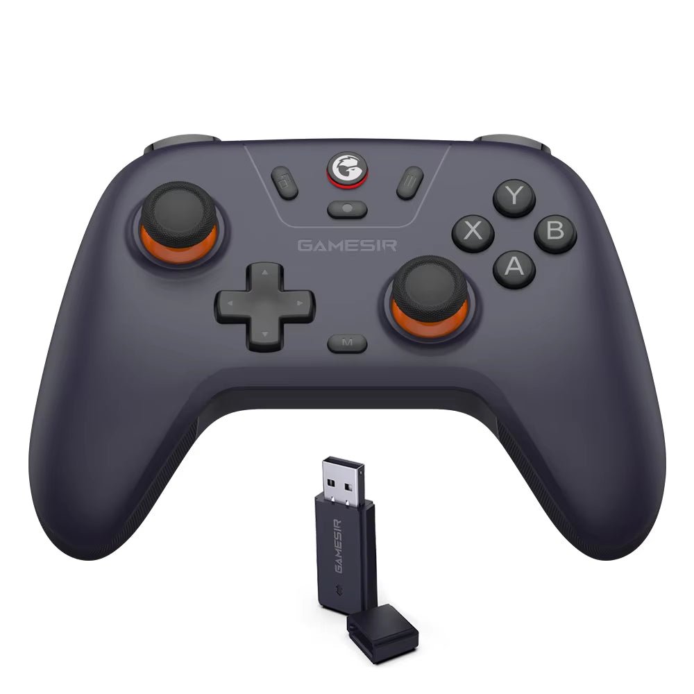 The new wireless gamepad, known as Gamesir, is compatible with various devices such as Android, iOS, PC, and Steam. It features a hall effect stick for enhanced gaming experience. - Dymand