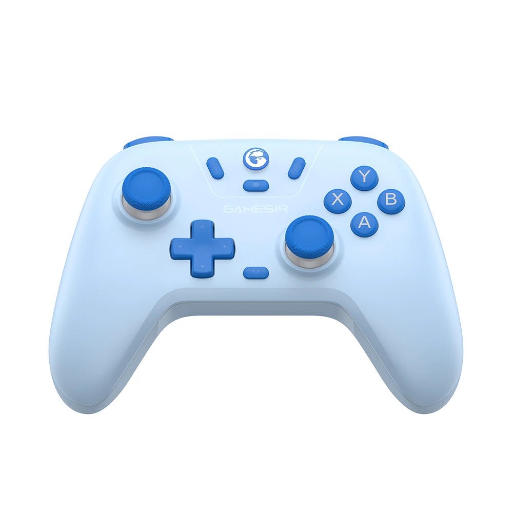 The new wireless gamepad, known as Gamesir, is compatible with various devices such as Android, iOS, PC, and Steam. It features a hall effect stick for enhanced gaming experience. - Dymand