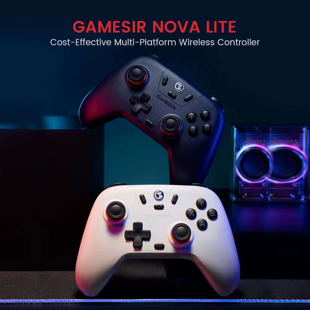 The new wireless gamepad, known as Gamesir, is compatible with various devices such as Android, iOS, PC, and Steam. It features a hall effect stick for enhanced gaming experience. - Dymand