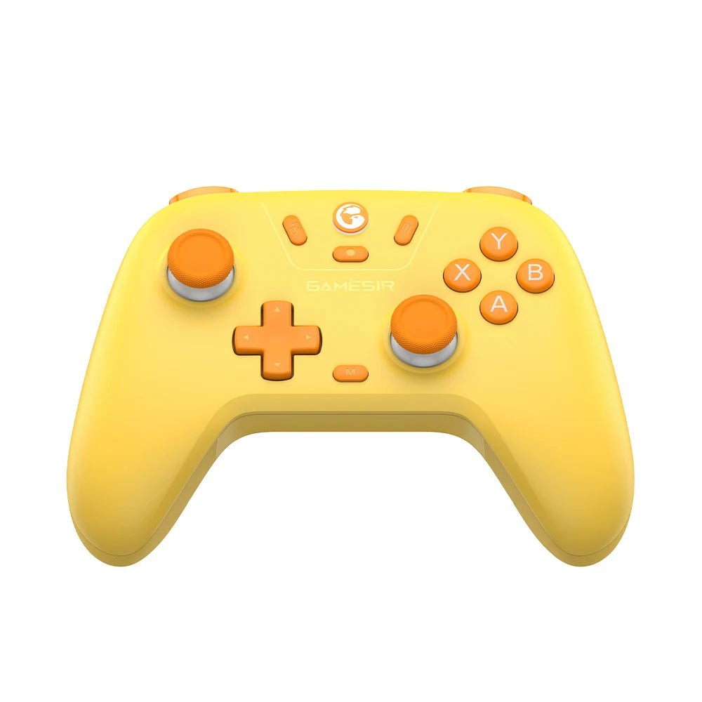 The new wireless gamepad, known as Gamesir, is compatible with various devices such as Android, iOS, PC, and Steam. It features a hall effect stick for enhanced gaming experience. - Dymand