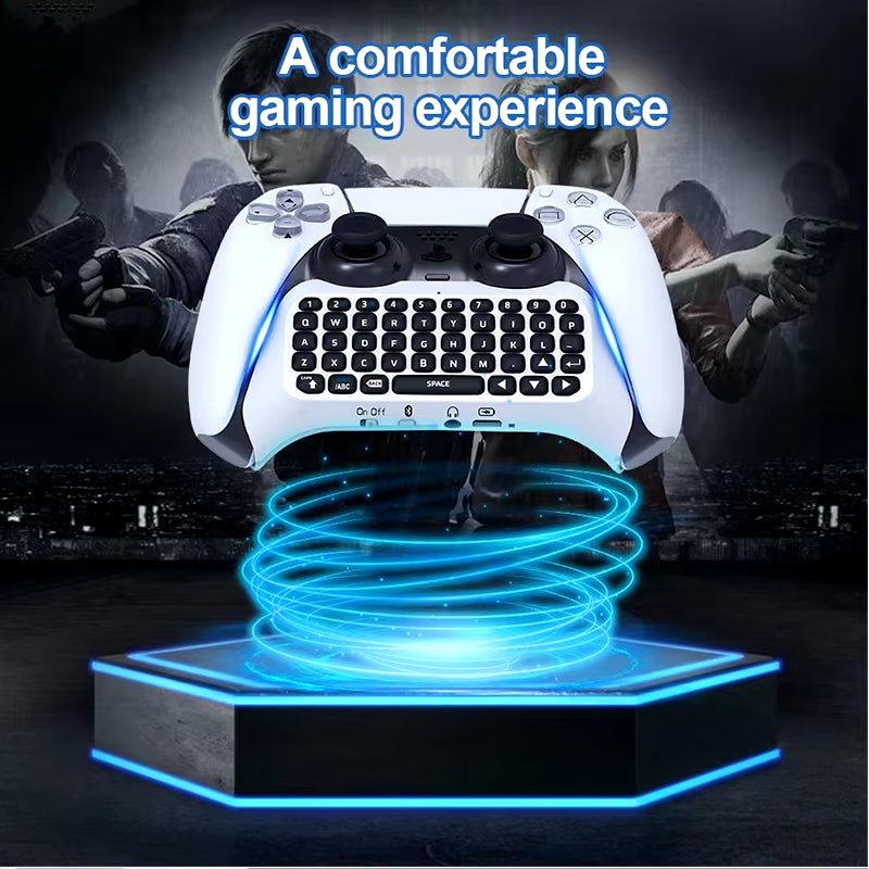 The wireless keyboard for the ps5 controller, along with its bluetooth external keyboard and chatpad, provides a convenient and efficient way to type and navigate while gaming. - Dymand