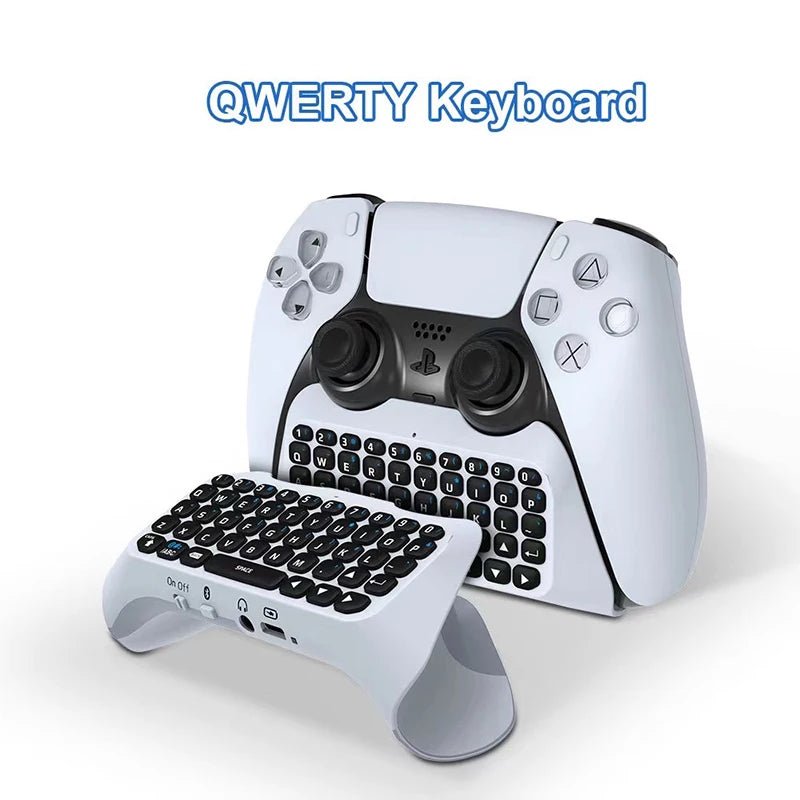 The wireless keyboard for the ps5 controller, along with its bluetooth external keyboard and chatpad, provides a convenient and efficient way to type and navigate while gaming. - Dymand