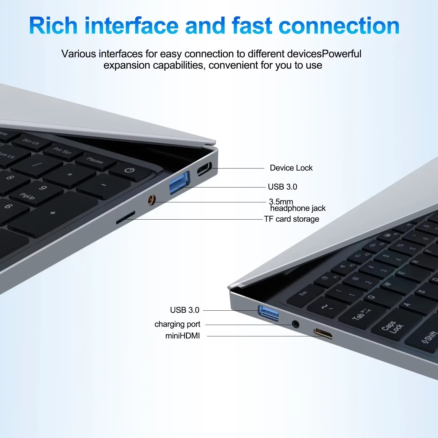 Ultra Slim Windows 11 Notebook Laptop with Intel Core i7 - 6500U, 32GB RAM, 2048GB SSD, and 1920x1080 Display for Gaming, Office, and Study - Dymand