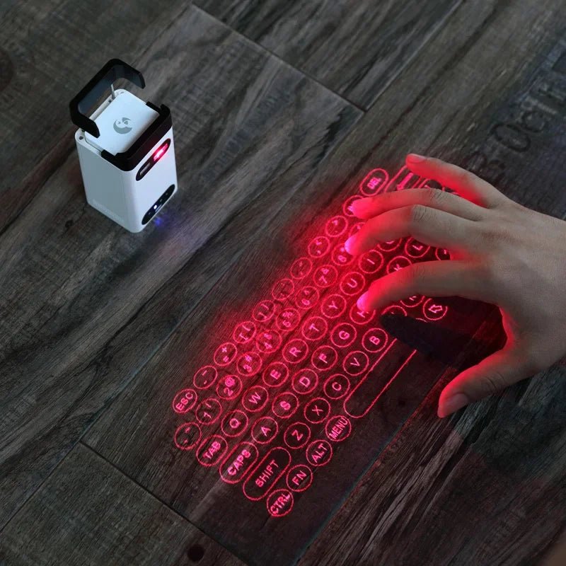 Virtual Laser Keyboard Bluetooth Wireless Touch Projector Phone Keyboards for Computer Iphone Pad Laptop with Mouse Function - Dymand