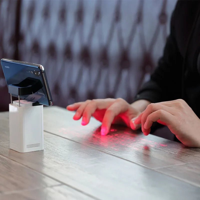Virtual Laser Keyboard Bluetooth Wireless Touch Projector Phone Keyboards for Computer Iphone Pad Laptop with Mouse Function - Dymand